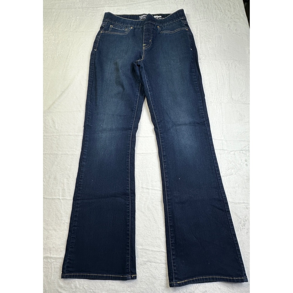 Signature by Levi Strauss Pull-On Bootcut Jeans Womens 10M Dark Wash Shaping
